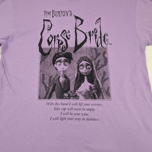 Tim Burton's Corpse Bride Hot Lavender/Purple Tee XL